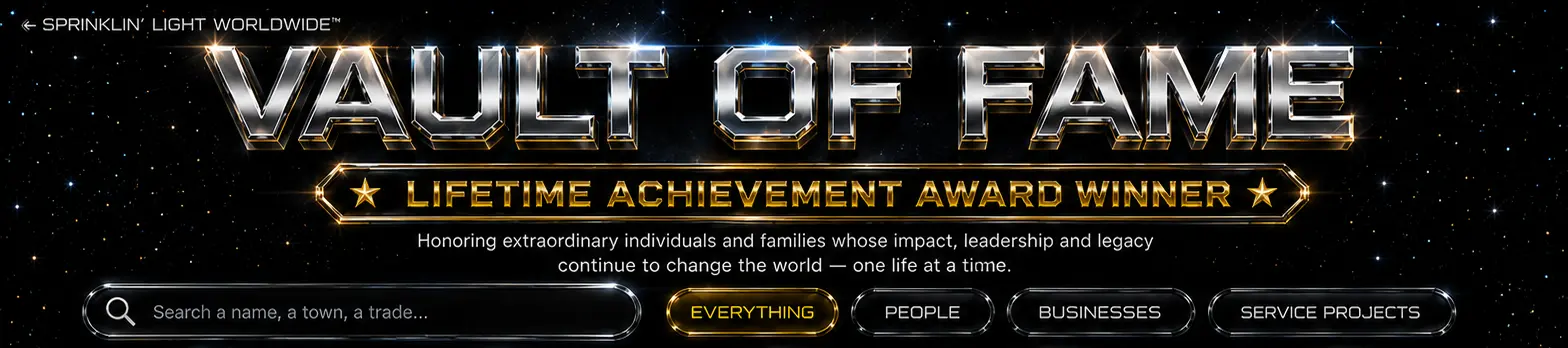 Vault of Fame — Lifetime Achievement Award Winner